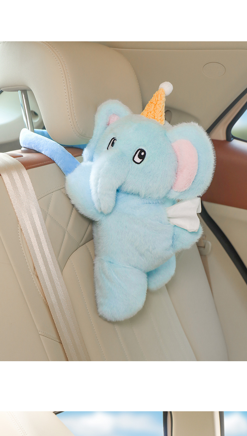 Car tissue box ladies cute 2025 new car paper box hanging paper towel bag practical