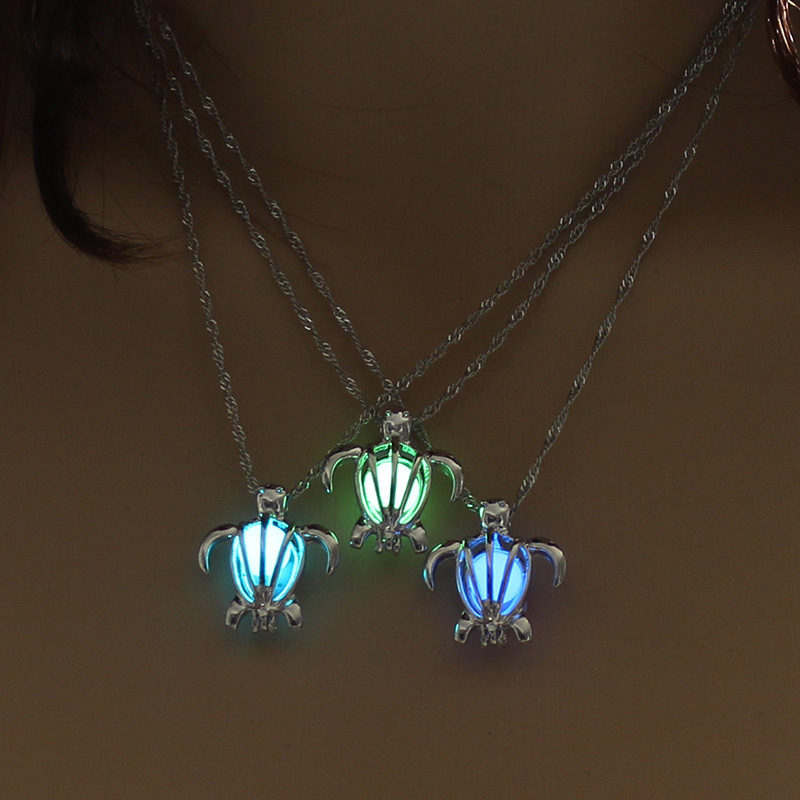 Halloween Festival Fashion Tortoise Lotus Horse Alloy Pendant Necklaces Halloween Wholesale