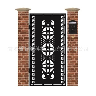 Background wall mural hollow door panel privacy fence villa balcony fence laser cutting partition screen decorative painting