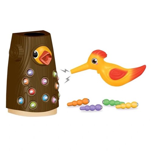 Woodpecker Toy Fishing and Insect Catching Game Intellectual Development Early Education Children's Magnetic Toy Hand-Eye Coordination