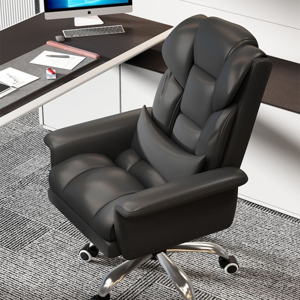 Ergonomic Computer Chair for Home Use, Suitable for Long Sitting in Study or Office, with a Sofa Backrest, Boss Chair, Gaming Chair, and Adjustable Height