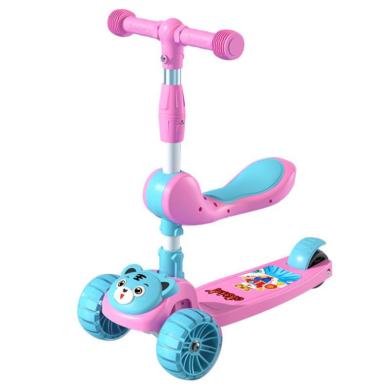 children A car Skate 1-3-6-12 baby Princess models girl Foot pedal Yo