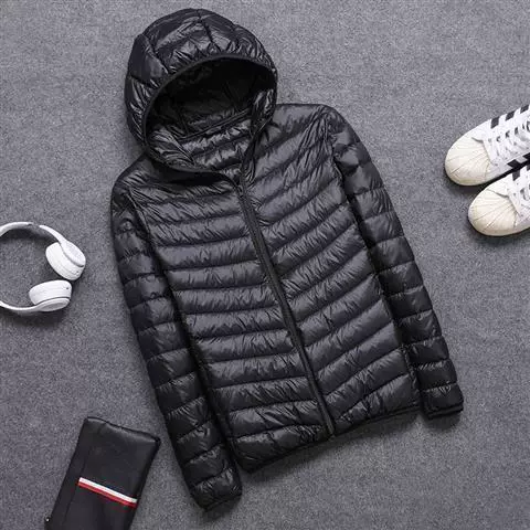 With hood, black