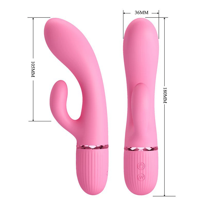 Patila BW-500059 Baile 7-frequency knocking vibration double stimulation silicone massage stick USB charging foreign trade