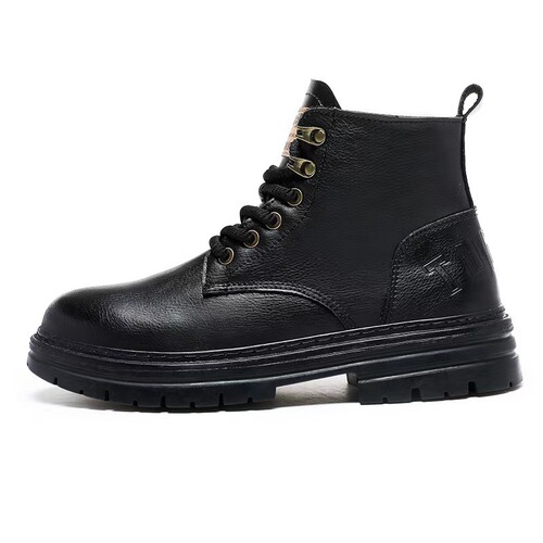 Men's Martin Boots 2026 New Trend Autumn High-Top Leather Shoes American Retro Work Boots Fashion Men's Short Boots