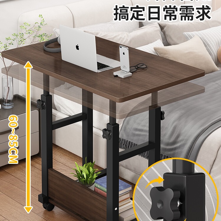 ベッドサイドのテーブルは移動可能でシンプルな小さなテーブルです。|undefined
