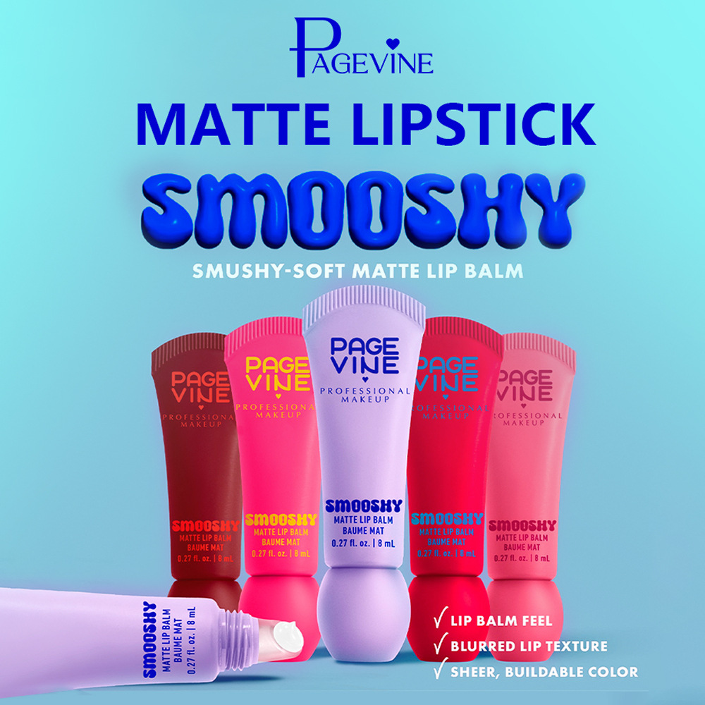 Patrón transfronterizo PAGE VINE lipstick helado textura velvet niebla mate color humectante maquillaje lipstick