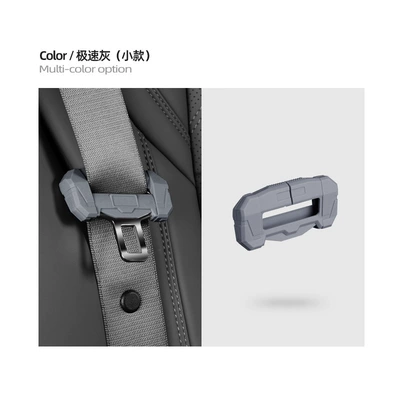 buckle extension anti-collision silicone interior – Other Automotive Interior Supplies - mecha-seat-belt-small-single-speed-gray