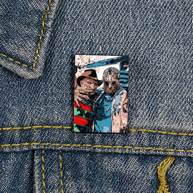 10g Weight Brooches Classification Street Occasion Funny Pin Letter Badge Alloy Printing Unisex Brooches