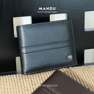 Ultra-Light New Business Men's Wallet, Genuine Leather, Wear-Resistant, Large Capacity, Portable Leather Card Holder, Can Hold Anti-Theft Cards