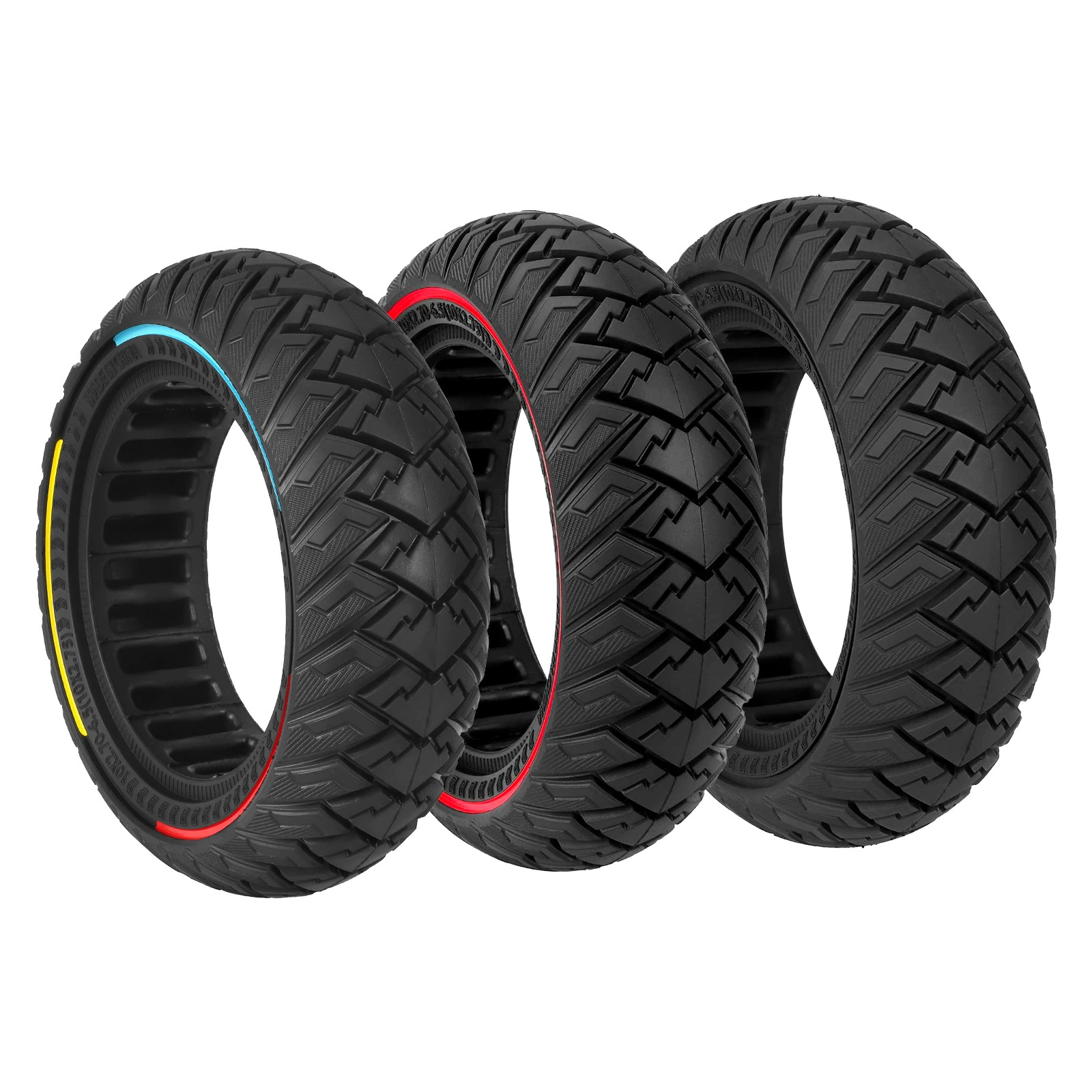 Multi-color 10*2.70-6.5 (10*2.75) off-road solid tire electric mobility balancing car explosion-proof tire ULIP card