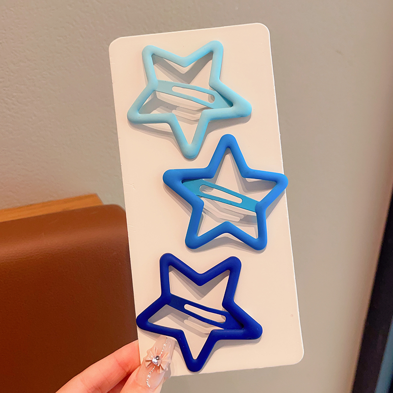 Caramelo de color estrella para niños pinzas de cabello chapa niñas lindas pinzas de cabello chapa niñas lindas caballo pequeño