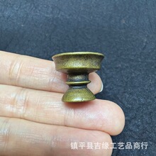 藏式黄铜老式迷你烛台拉台摆件