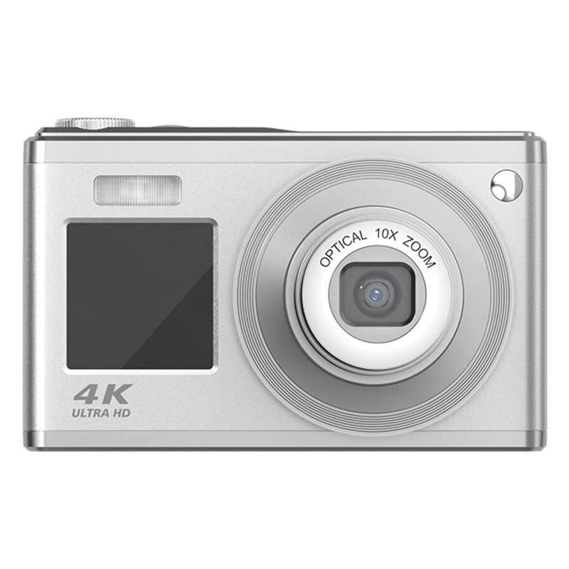 Ccd新品4kハイビジョン光学ズームデジタルカメラ6400万カメラダブルスクリーン自撮り美顔ビデオカメラ