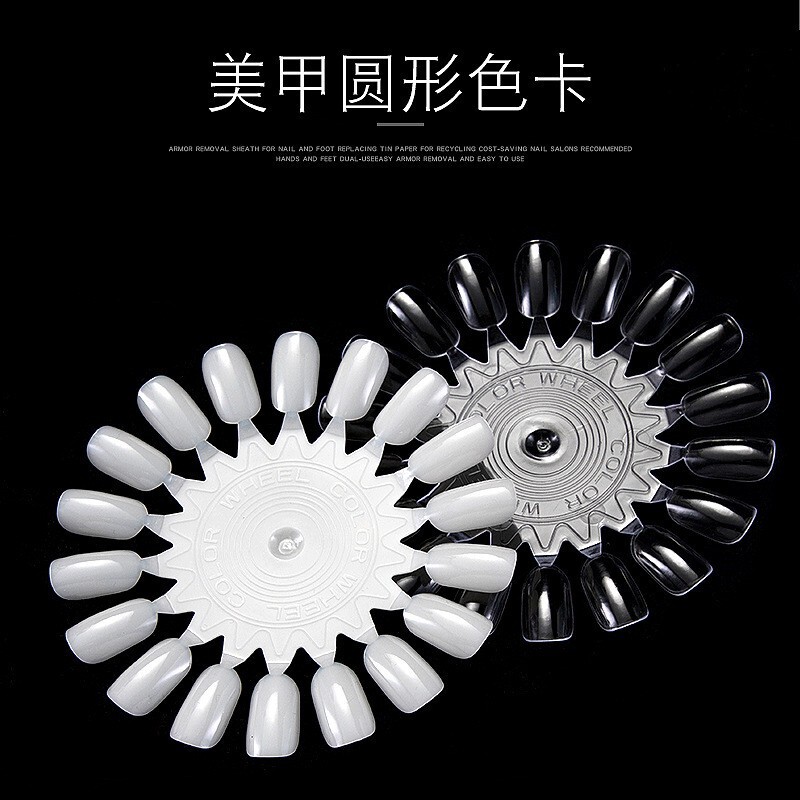Nail art color card 10 practice disc Nail Polish glue display template color plate nail art color plate 18 color wholesale