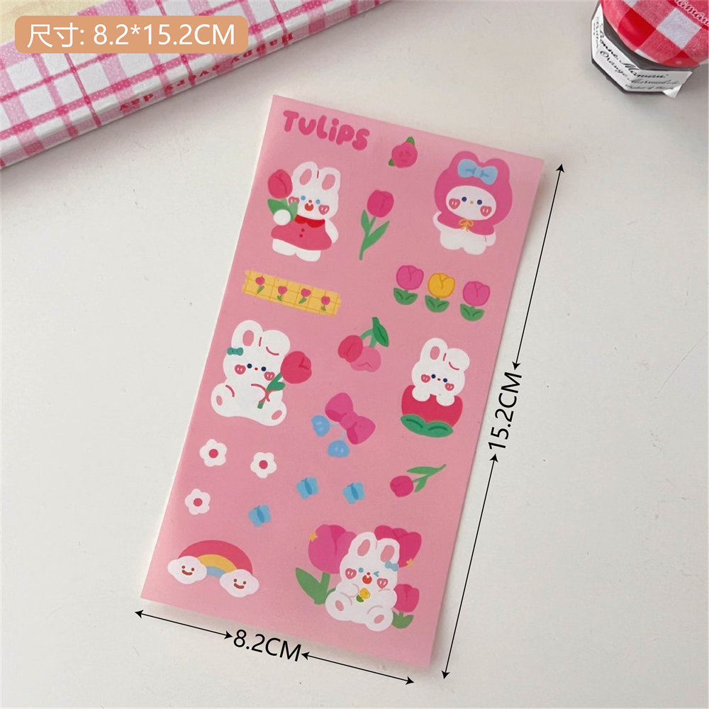 Original nueva comida Papa perro serie pegatinas ins estilo decorativo Diario Pegatinas de sellado lindo expresión facial pegatinas image 24