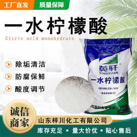 英轩一水柠檬酸工业级 99% 污水处理除垢清洗 PH 调节剂