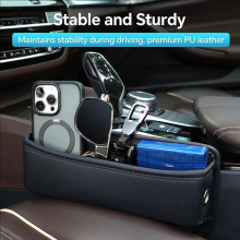 汽车车载座椅缝隙储物盒跨境车用无水杯架多功能中控侧边收纳袋