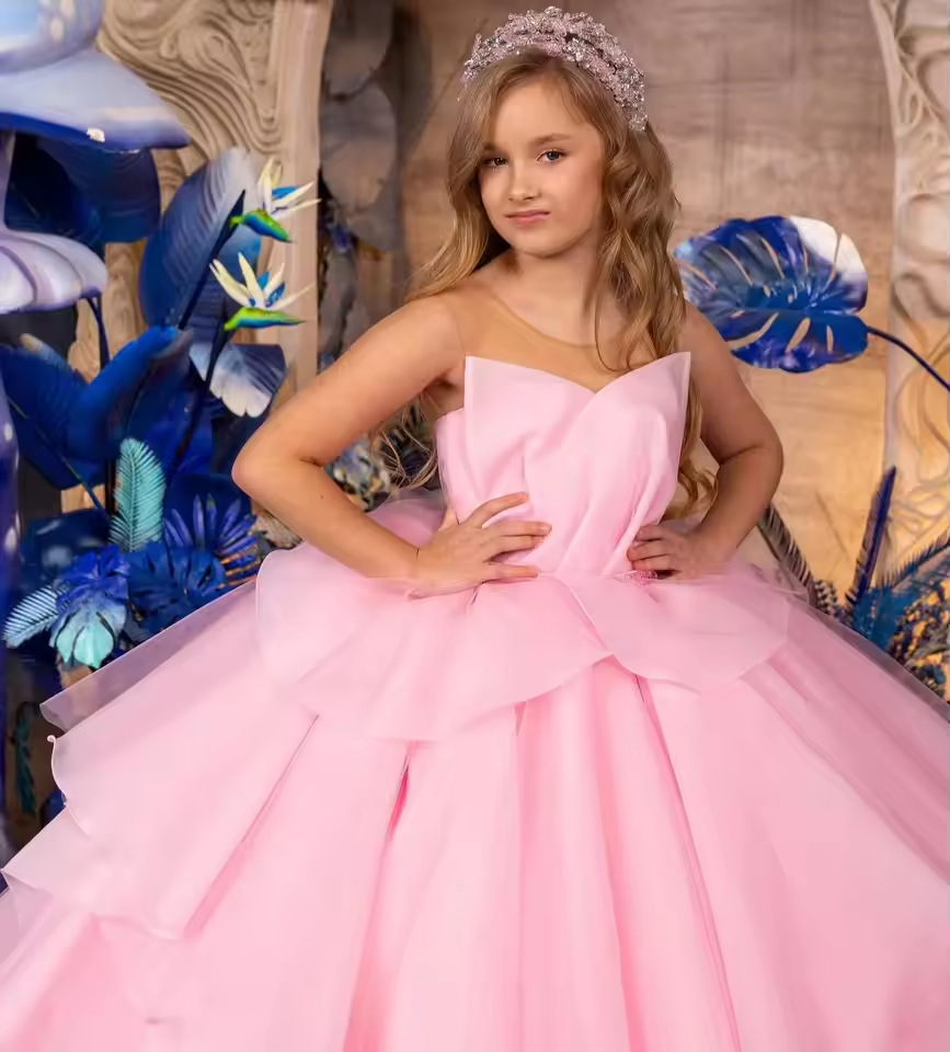 Prinsessenjurk voor meisjes tule jurk voor bruiloft en feest_voghion.com