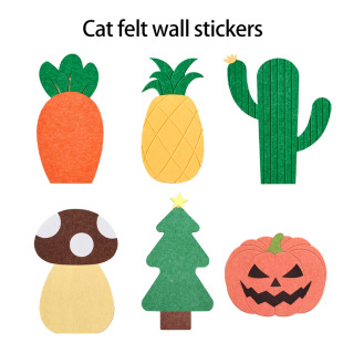 Cat Scratching Board, Cat Toy, Felt, Wear-Resistant, Scratch-Resistant, Non-Shedding, Sofa Protection, Cute Creative Wall Decoration Wall Sticker