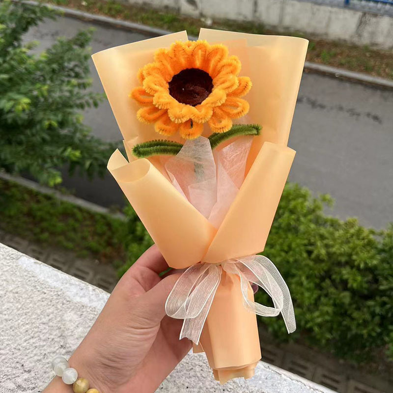 (ひまわりツイストスティック完成品) 教師の日の花束が一挙にトップを獲得しました。|undefined