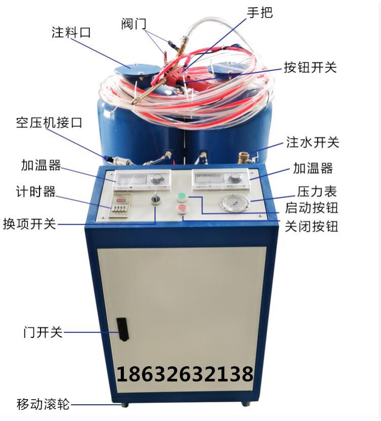 黑白发泡机喷涂机低压浇筑小型机冷库保温聚氨酯发泡机发泡填充料|ms