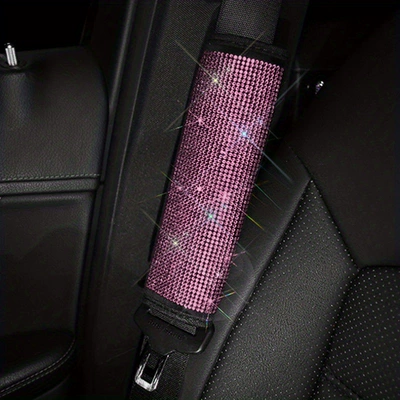 Vehicle Interior — Seat belt shoulder pad - pink-diamond-1-pack