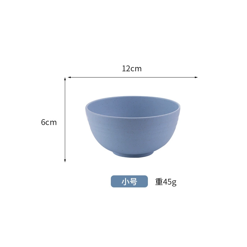 Children's Tableware Set, Wheat Straw Fiber, 6-Piece Fall-Proof Dinnerware for Home