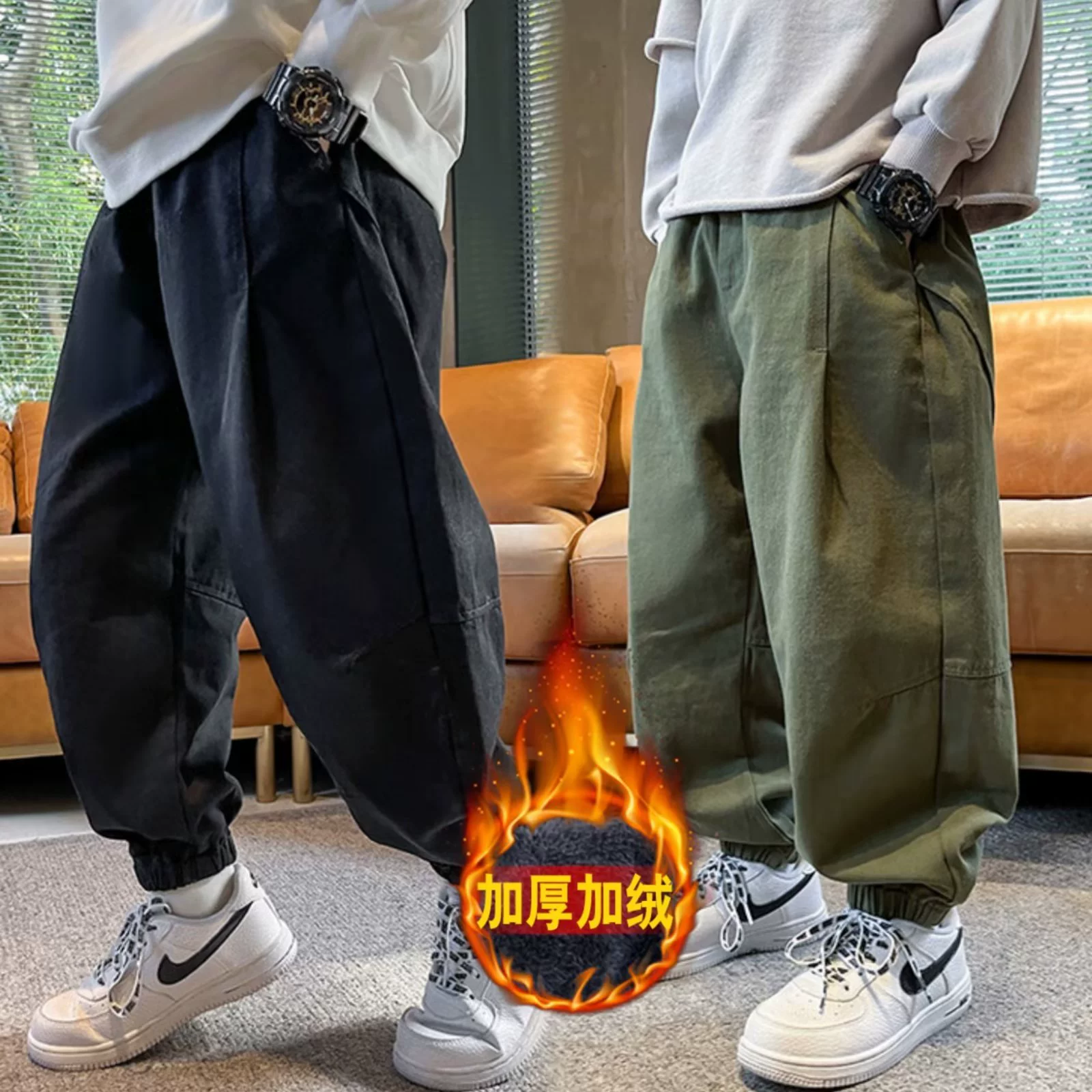 Весенние и осенние детские брюки для мальчиков, осенне-зимняя рабочая одежда на флисовой подкладке, осенние модные повседневные брюки для средних и больших детей, модные