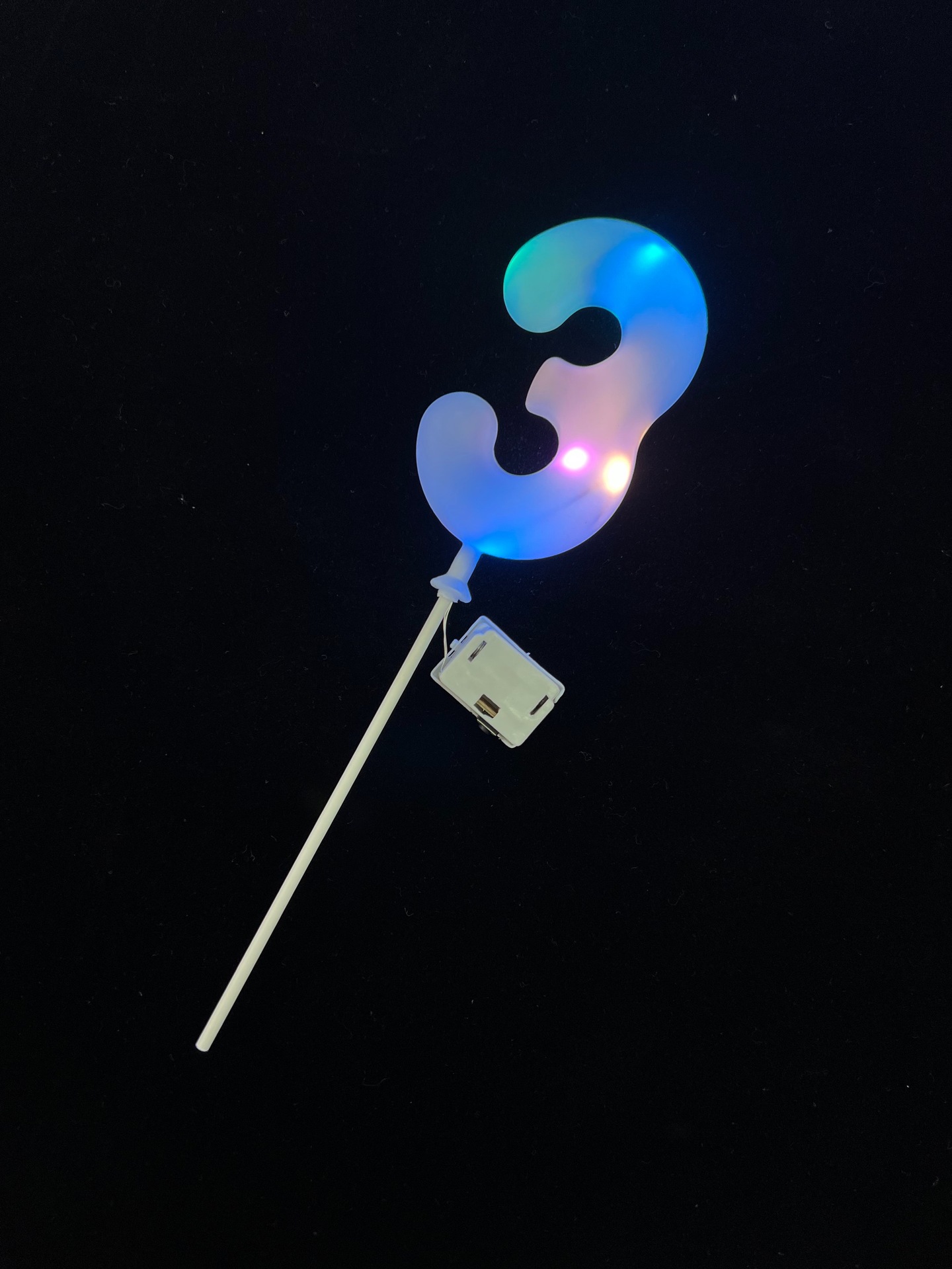 Decoración LED para torta de cumpleaños