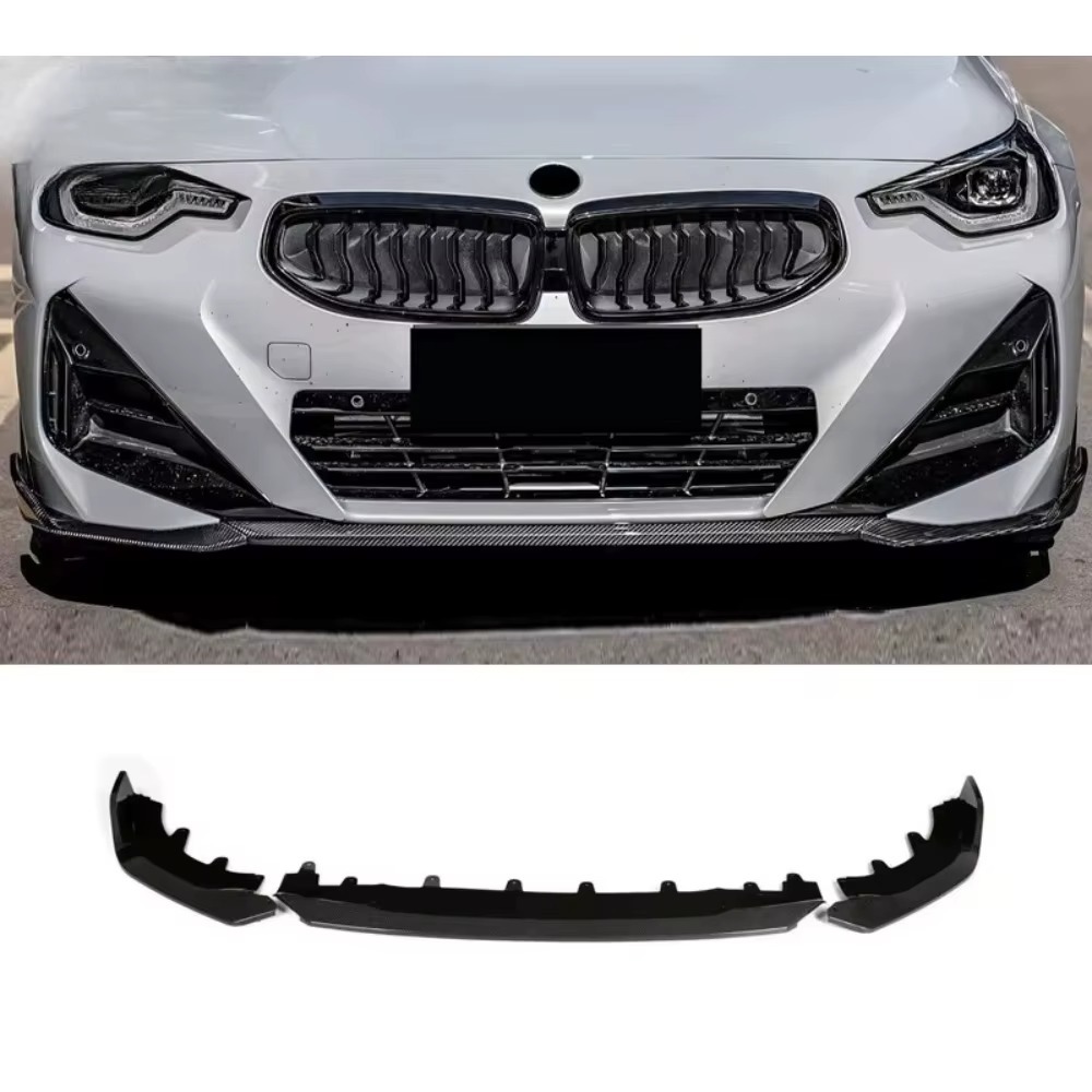 Suitable for 2022+ 2 Series 2-Door G42 Front Spoiler, Front Lip, Mp Style Bumper Modification, Lower Body Kit
