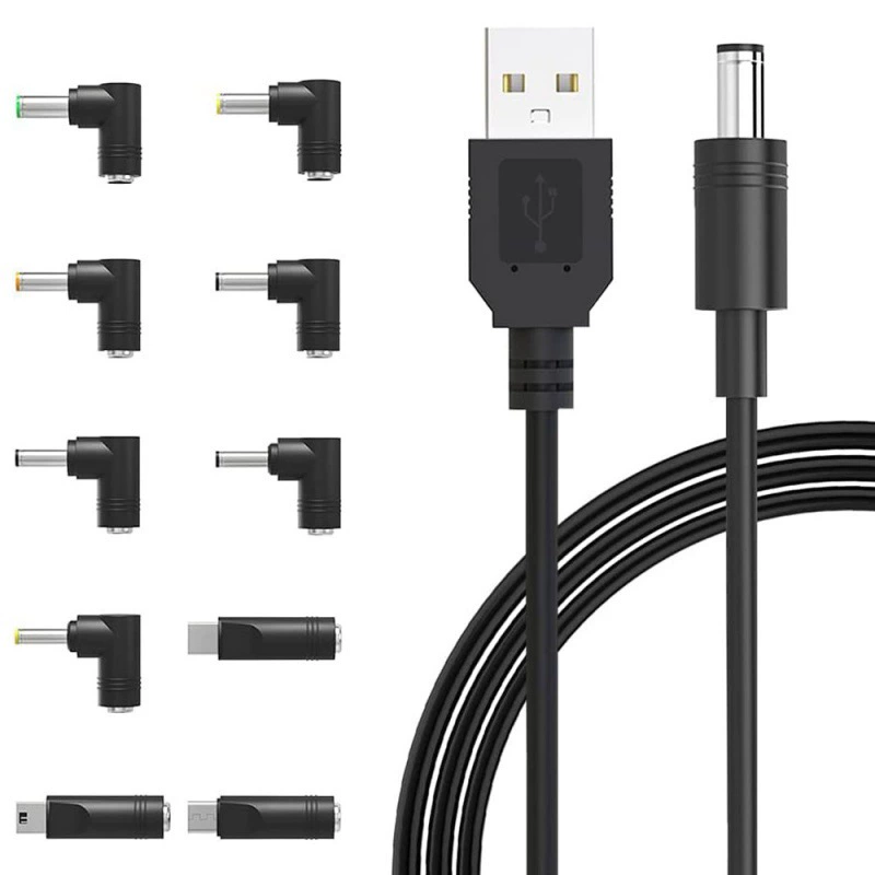 USB-DC5V кабель для зарядки DC шнур питания 5521 Многофункциональный интерфейсный адаптер Type-C MicroUSB