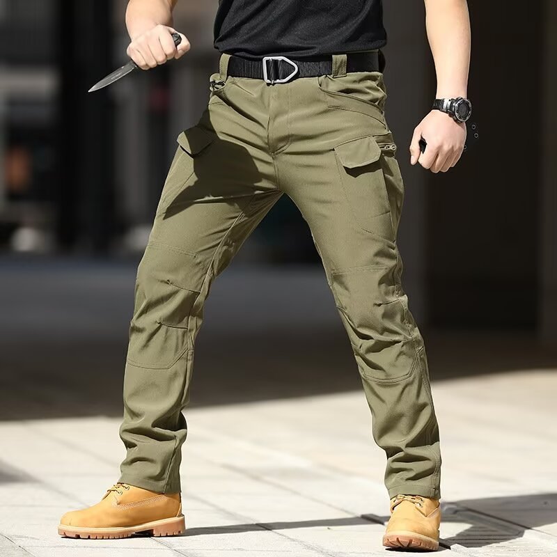 Pantalones tácticos elásticos IX7/IX9 para entrenamiento, trabajo al aire libre, suaves y cómodos