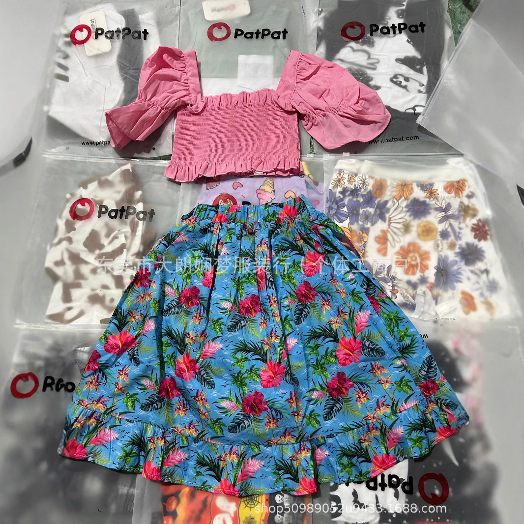 Patpat mixed children's clothing sets, export children's clothing, Patpat sets, surplus stock, container loading wholesale.