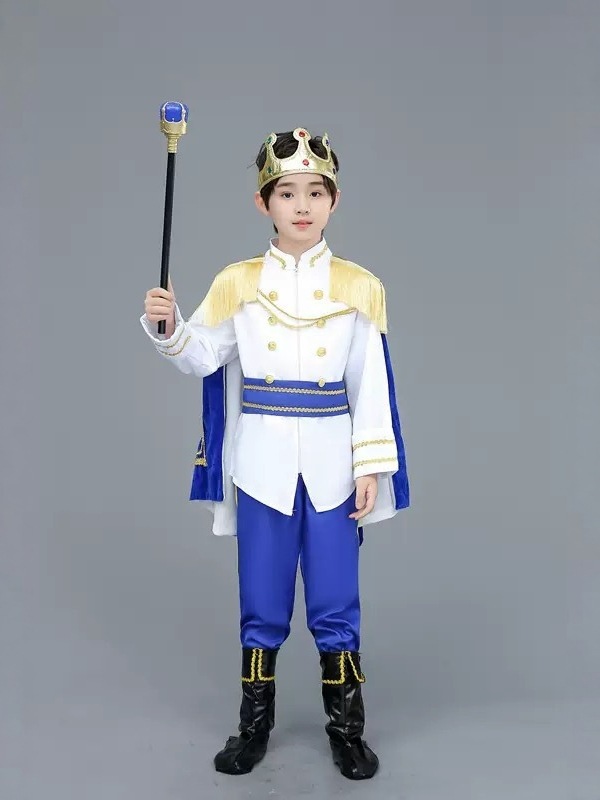 跨境儿童白马王子童话演出服男童万圣节舞台表演服欧美奇幻扮演|undefined