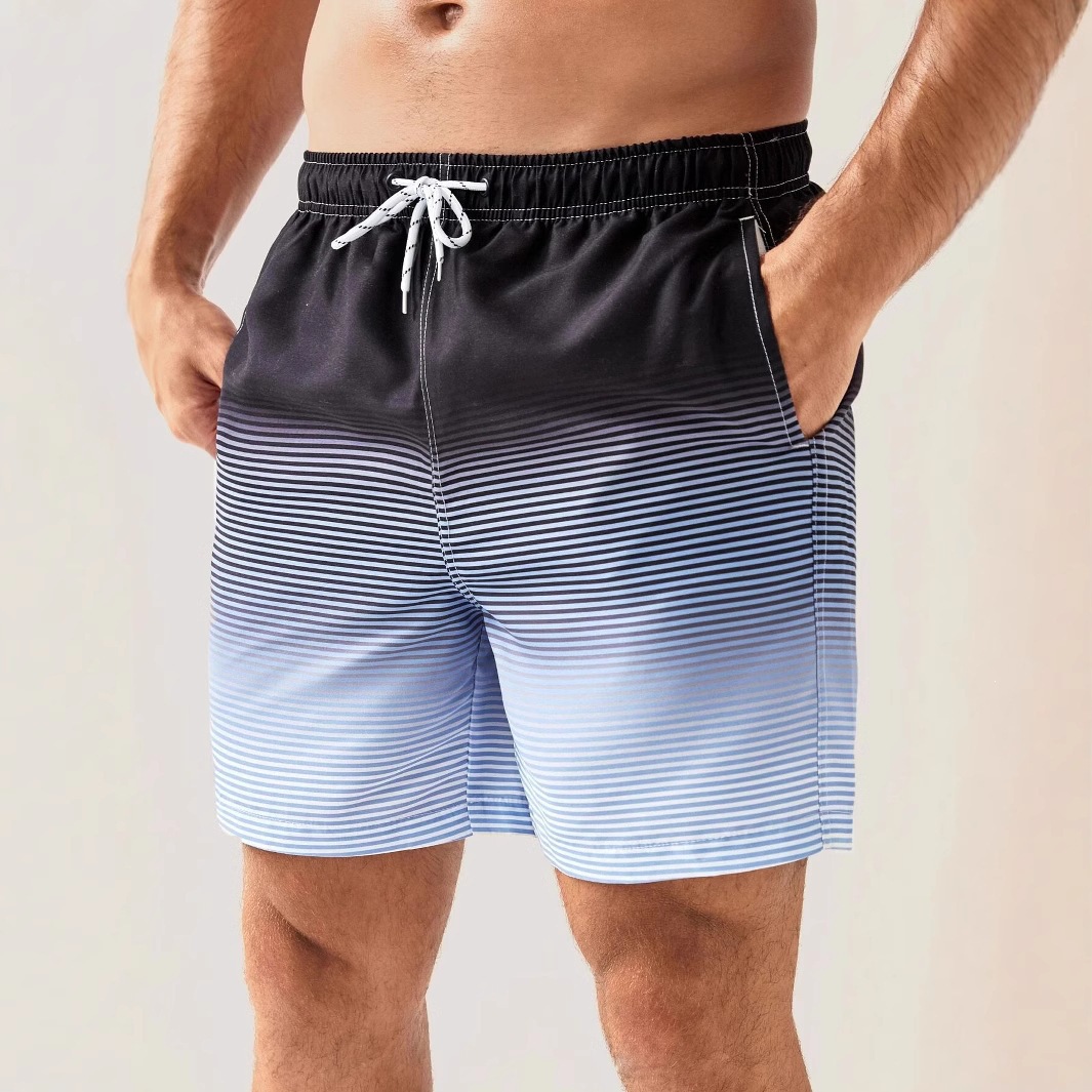 Men's 3D Printed Beach Pants, Hawaiian Vacation Loose Breathable New Summer Style