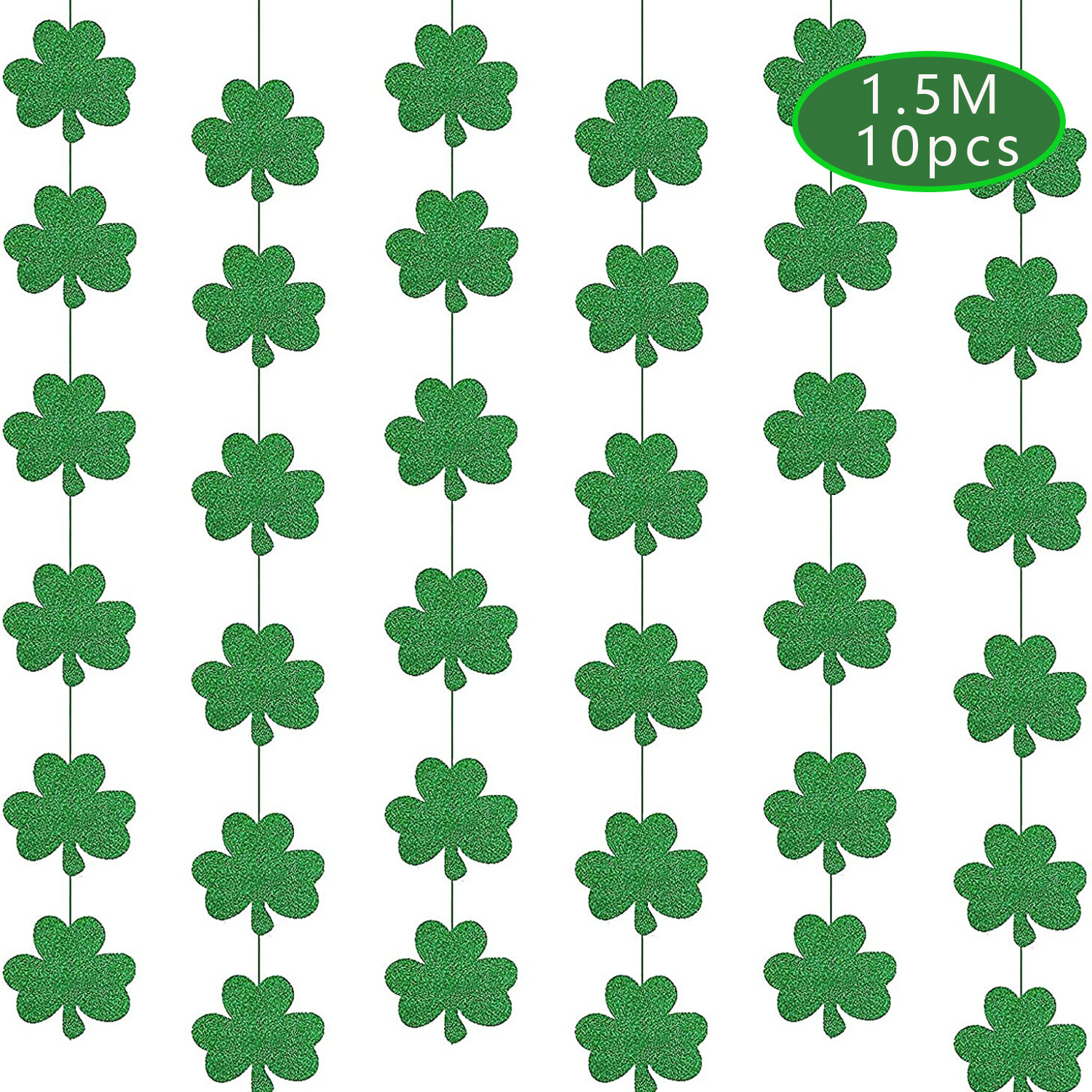 St. Patrick Cartoon Style Shamrock Paper Party Festival Decorative Props display picture 1
