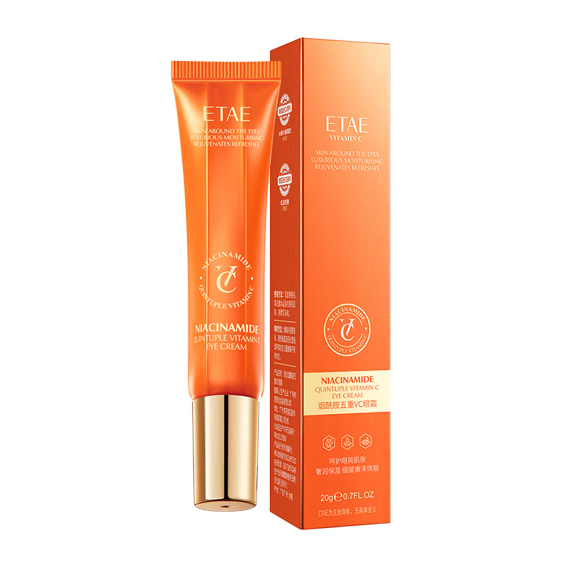 Crema para los ojos con nitricotinamida VC, hidratación y humectación, mejora las líneas alrededor de los ojos, mejora la belleza alrededor de los ojos, crema para los ojos genuina al por mayor.