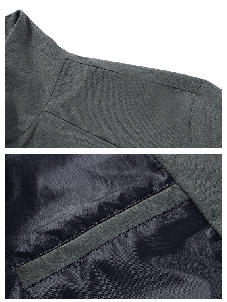 Fashionable Men's Spring And Autumn Jacket With Stand Up Collar_voghion.com
