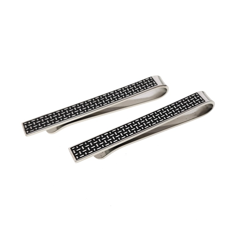 Xinshu Stainless Steel Tie Clip Men's Classy Tie Clip Factory Glue Enamel Metal Tie Clip Customization