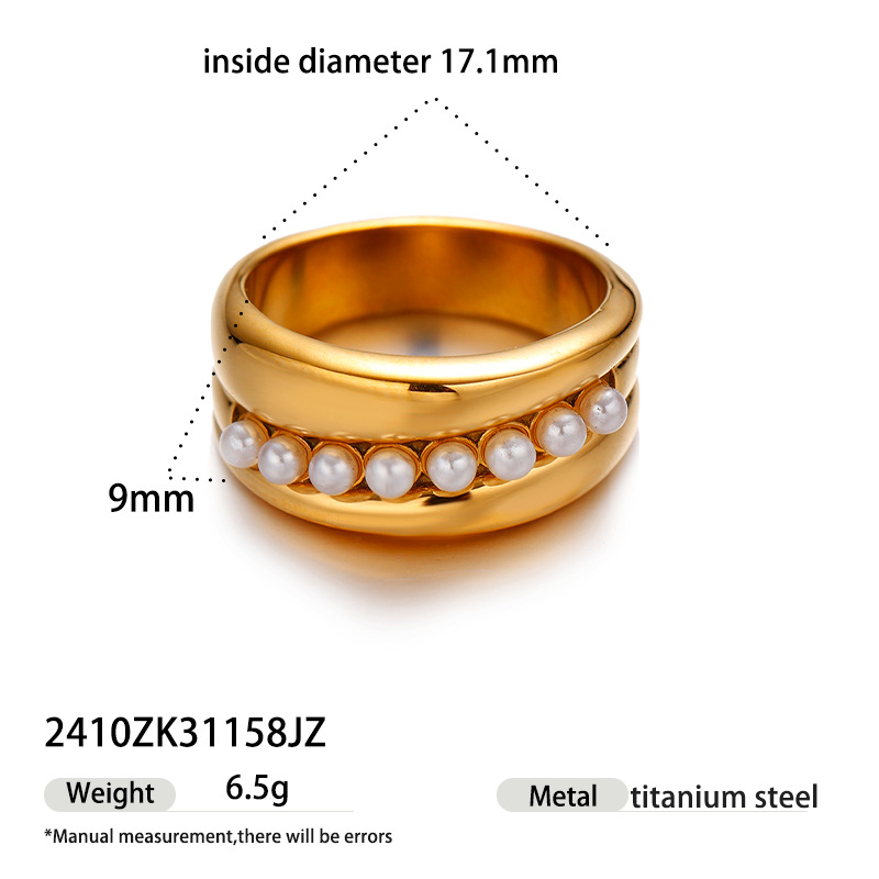 Anillo de acero inoxidable TENA, lujo ligero, nicho, moda, anillo de zircon, joyas transfronterizas.