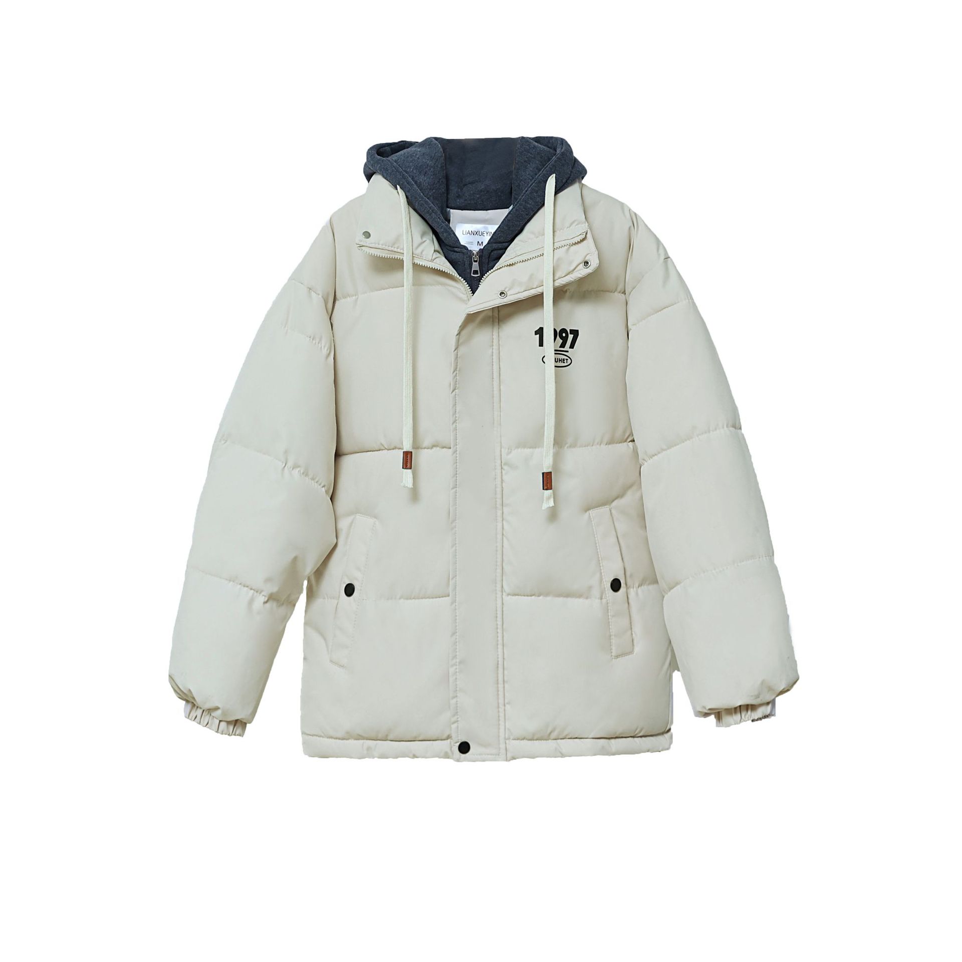 Falsas dos piezas de plumón de algodón para mujeres 2025 nuevo estilo coreano chaqueta de algodón chaqueta de invierno de estudiantes image 5