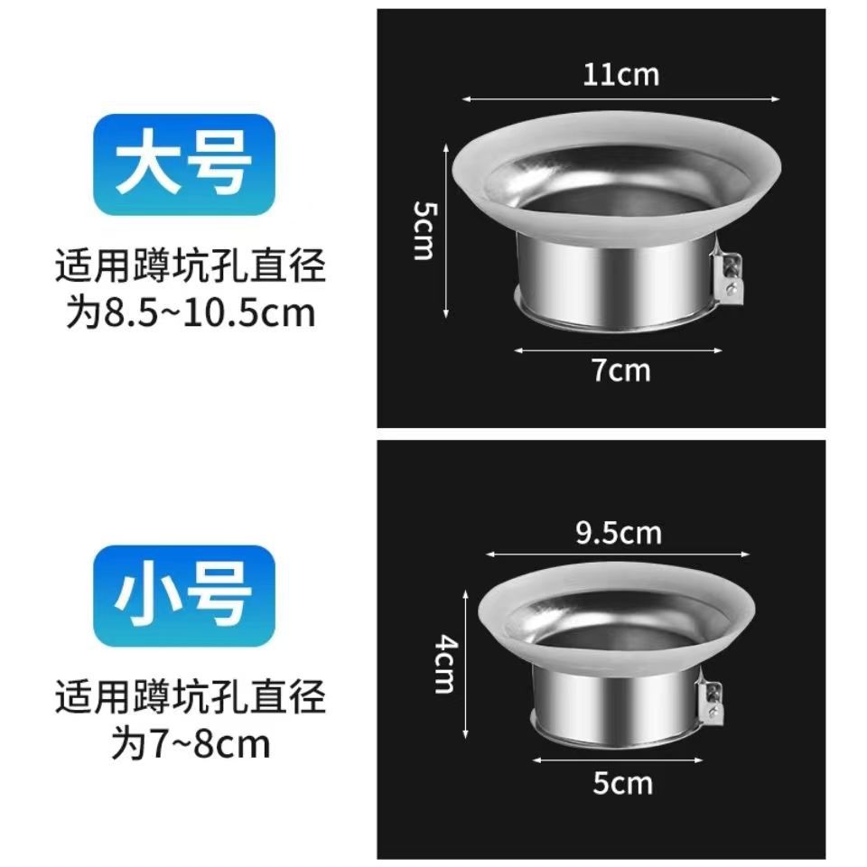 Caisheng Hardware toilet odor prevention and blocking device, squat toilet bowl, squat toilet, hole and opening blocking, odor prevention cover to prevent backflow of odor undefined