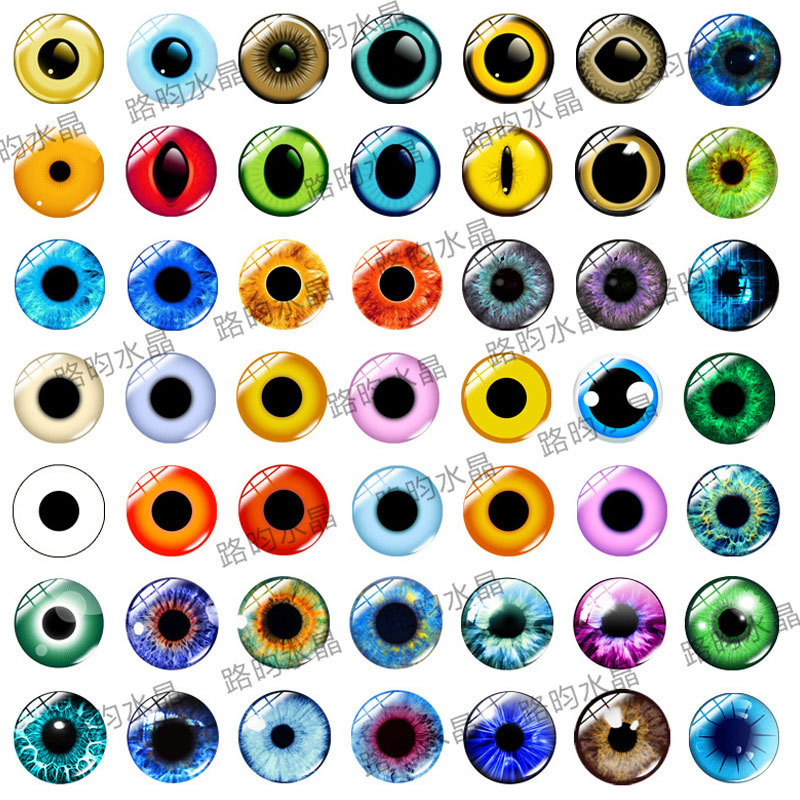 Accesorios decorativos de ojo de serpiente con gemas y cristales para manualidades y adhesivos