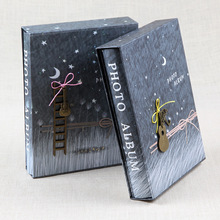 4D大6寸相册影集200张塑封插页式相簿留言区儿童成长册盒装相册本