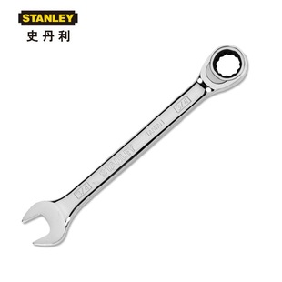 Stanley Metric Fine Polished Chrome Vanadium Steel 8-19mm Ratchet Torx Open End Wrench Dual-Purpose Auto Repair Quick Wrench Tool