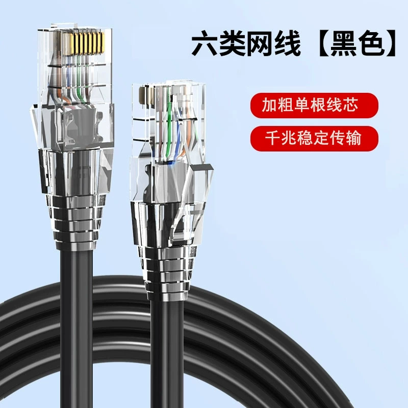 Категория 6 сетевой кабель CAT6 гигабитный домашний инженерный компьютерный широкополосный маршрутизатор 8-ядерная витая пара RJ45 гнездо