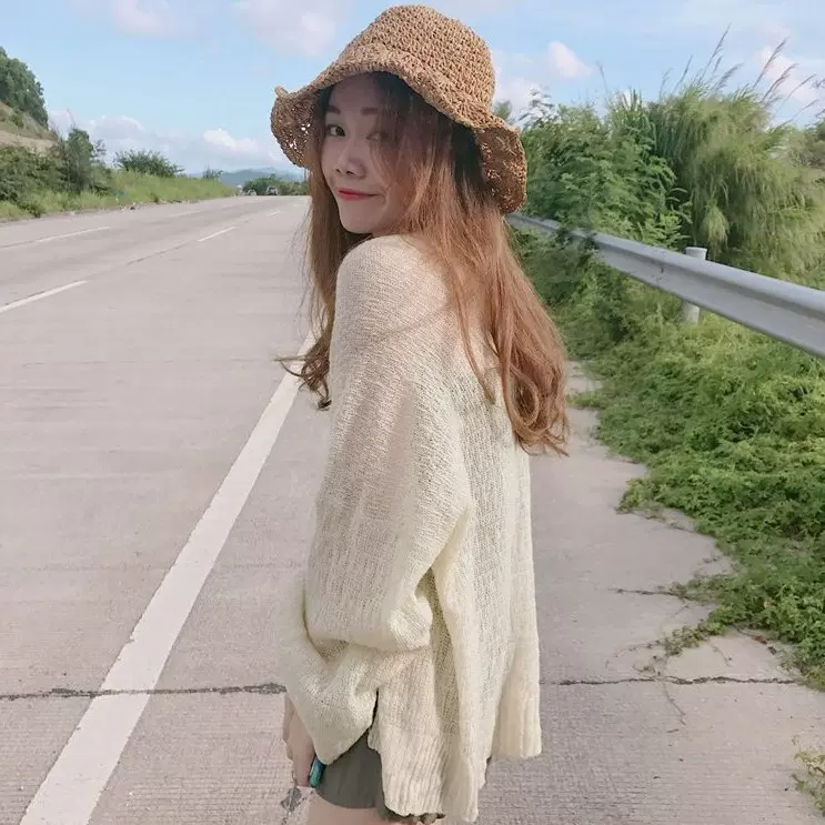 夏季经典港味复古风慵懒宽松薄款长袖针织衫百搭显瘦防晒衣开衫女