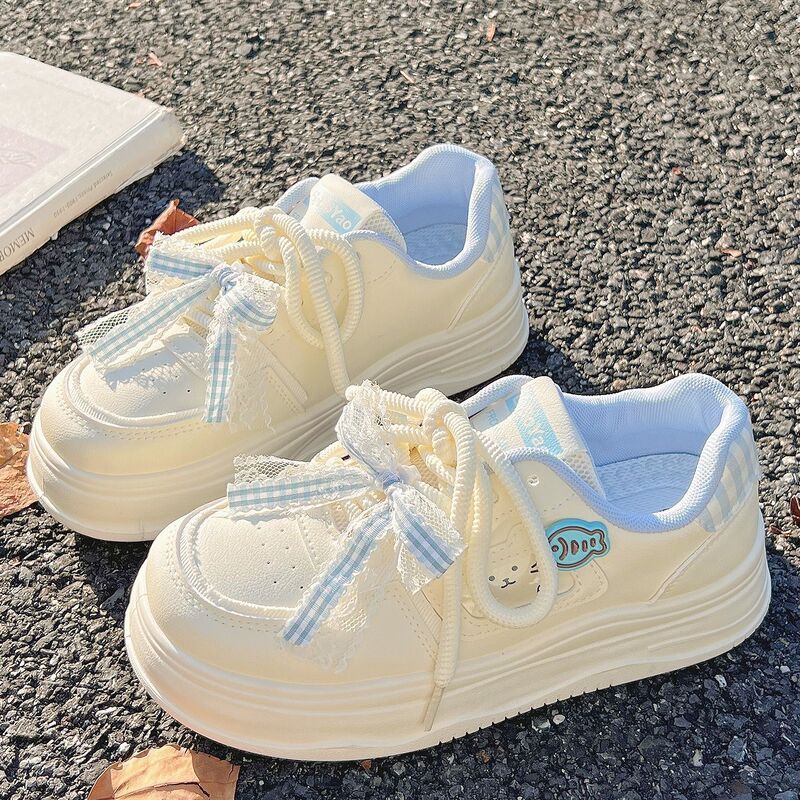 White Sneakers for Women 2026 Spring and Summer New Versatile Niche Cute Flat Sneakers Student Fashion Breathable Casual Shoes