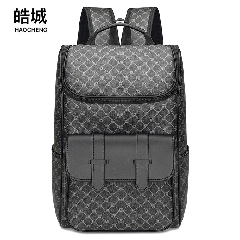 Mochila de negocios para hombre de tendencia transfronteriza de gran capacidad, anti-salpicaduras, mochila para computadora de viaje multifuncional para hombre al aire libre